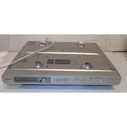 Sony ICF-CD553RM Am Fm Kitchen Under Cabinet Clock Radio w/ CD Player +Hardware