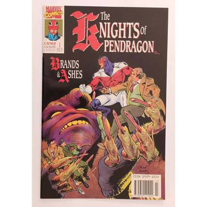 Knights of Pendragon #1 2 3 (3 comic run) 1990 Marvel 9.0 VF/NM to 9.2 NM- (est)