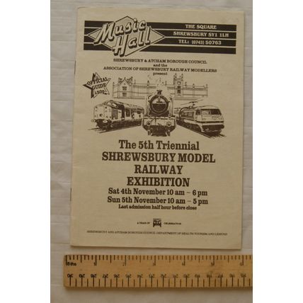 1989 The 5th Triennial Shrewsbury Model Railway Exhibition Guide