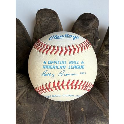 Claudell Washington Signed Autographed Official American League OAL Baseball