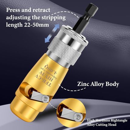 Drill Wire Stripper and Twister, 4 in 1 Portable Electric Tool Set