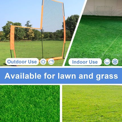 MR Portable Baseball L-Screen 7X7Ft, Lightweight Pitcher Protector Screen, Baseb