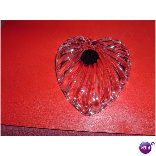 MDINA CRYSTAL TRINKET DISH HEART SHAPEDL / DISH (14/01)
