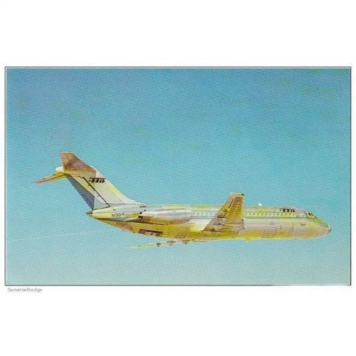 TTA Trans Texas Airways Douglas DC9 14 Aircraft Postcard (A14029)