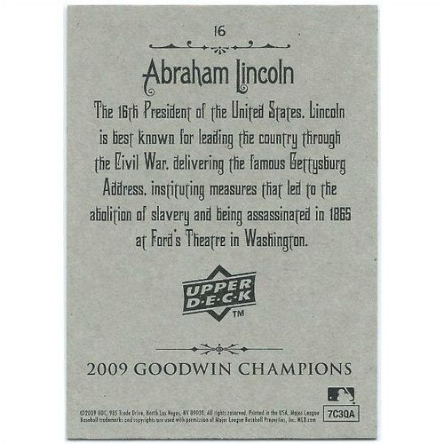 2009 Goodwin Champions - #16 - Abraham Lincoln