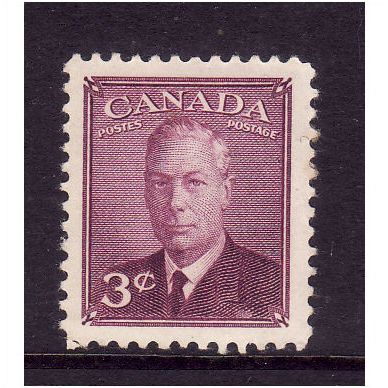 CANADA 1949 3c PURPLE SG 416 M /MINT#2