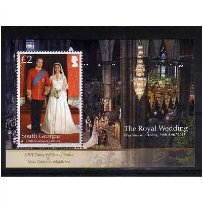 SGI 2011 £2.00 'ROYAL WEDDING' M/S FINE USED (EBID31-846)