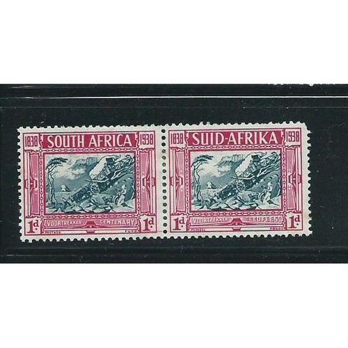 south africa stamps sg77 pair hm