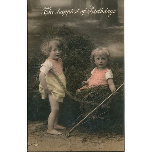 Vintage Birthday Card - The Happiest Of Birthdays