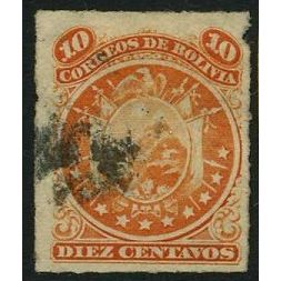 1887 Michel 25 - fine used (o) - small nick top right