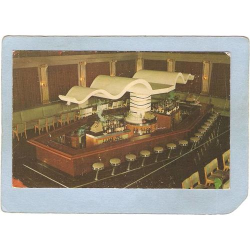Rhode Island Riverside Postcard The Colonnade Cocktail Lounge Located In A~1125
