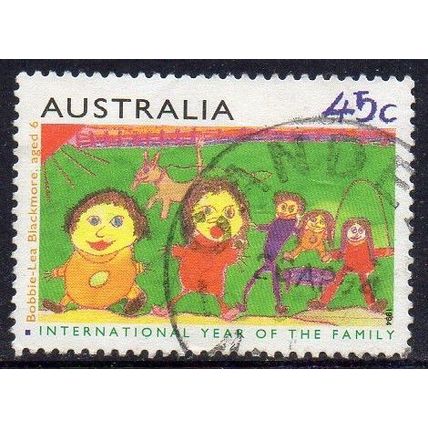 Australia 1994 International Year of the Family - Family in a Field 45c Used