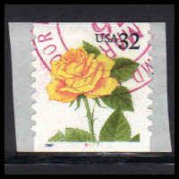 Used 3054 32c Yellow Rose Very Fine CNS 6677 PA6956