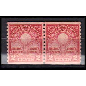 656 2c Edison's First Lamp Very Fine MNH Pair PA0021