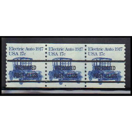 1906a 17c Electric Auto Very Fine MMH Dry Gum PNC 5A/3 PA2405