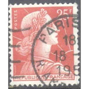 France 1959 - 25f carmine - Marianne - used 3