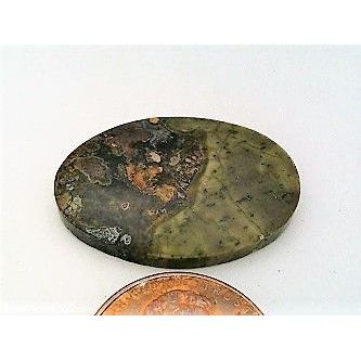 Yellow Plume Agate Freeform Gemstone Cabochon 217