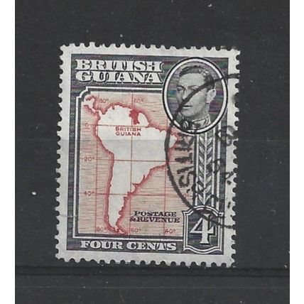 BritishGuiana.SG310 4c South America.Perfs Unchecked.Fine Used.Nov24p