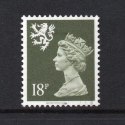 Scotland - 1971-93 - 18p Deep Olive-Grey (sg S59) Used