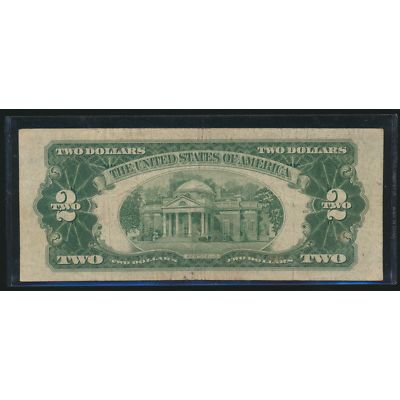 1953 B Two Dollar Bill, U.S. Paper Money, Circulated
