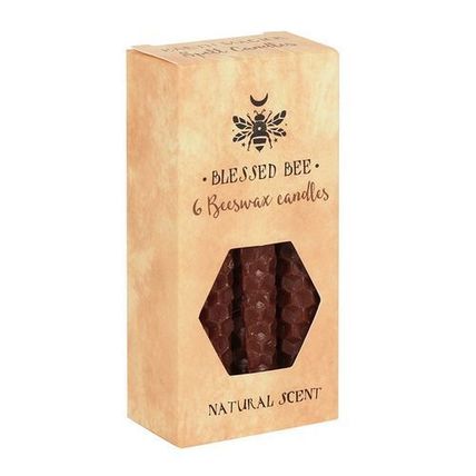 Candles - Set of 6 Brown Beeswax Spell Candles