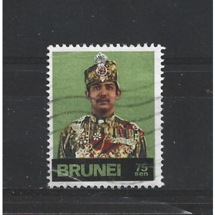 Brunei.SG229 75c Light Yellow-Green.Fine Used.Aug25j