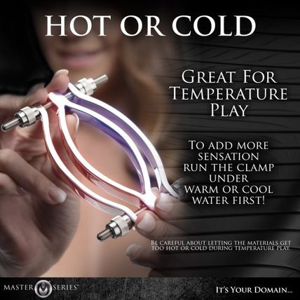 Stainless Steel Adjustable Pussy Clamp BDS&M Master Series torment Torture BDSM