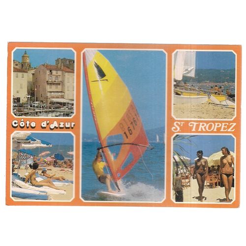 ST. TROPEZ..used postcard 1985 postmark =