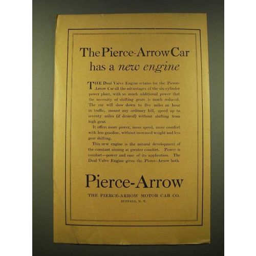 1918 Pierce-Arrow Ad - The Pierce-Arrow Car has a new engine