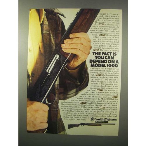 1981 Smith & Wesson Model 1000 Shotgun Ad