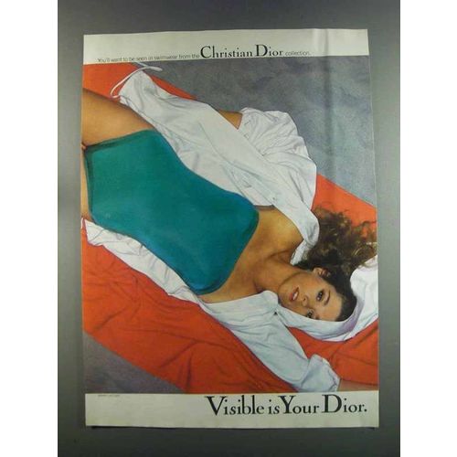 1982 Christian Dior Swimwear Ad - Visible is Your Dior