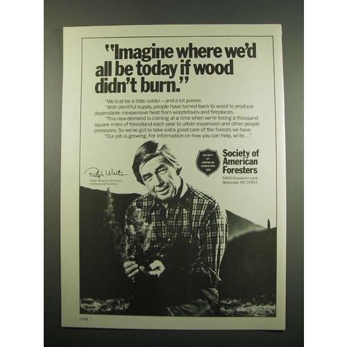 1984 Society of American Foresters Ad - Raplh Waite