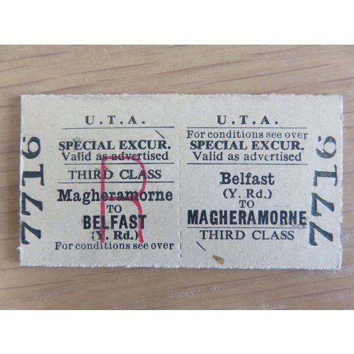 Ulster Transport Authority Belfast(Y.Rd) - MagheramorneTicket #20