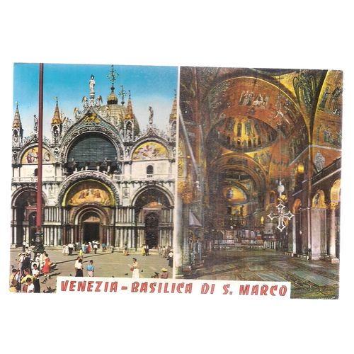 multiview, VENEZIA, VENICE, ITALY used vintage postcard. #