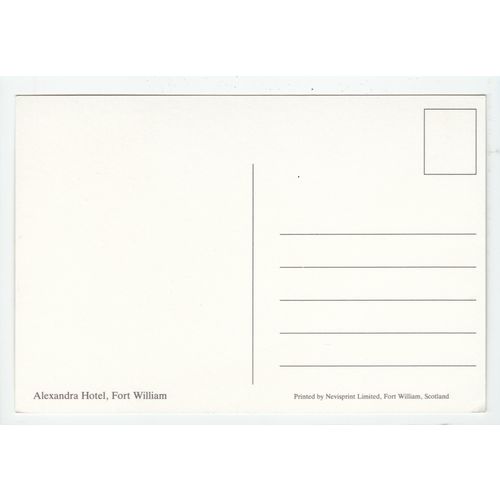 Alexandra Hotel Fort William Postcard FW77