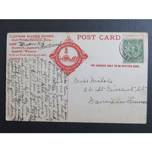 Fleetwood The Lancashire Health & Seaside Resort Postcard