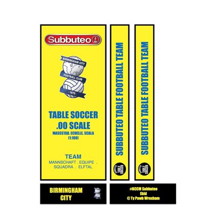 Tabletop Football Subbuteo Box Label Birmingham City (ENG) 2003 away