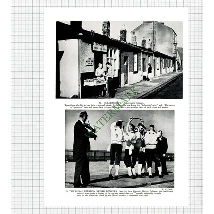 9319) Cullercoats Lisle / Royal Earsdon Sword Dancers - 1958 Book Print