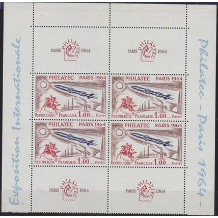 FRANKREICH FRANCE [1964] MiNr 1480 KB ( **/mnh ) 4er mit Zierfelder