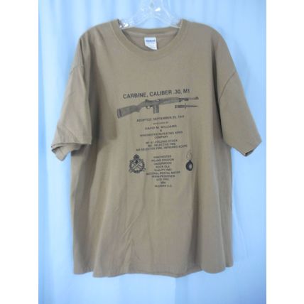 M1 Carbine Rifle T Shirt XL Gildan Military Arms War Battle WWII Firearms