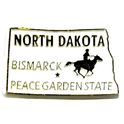 North Dakota The Peace Garden State Fridge Magnet