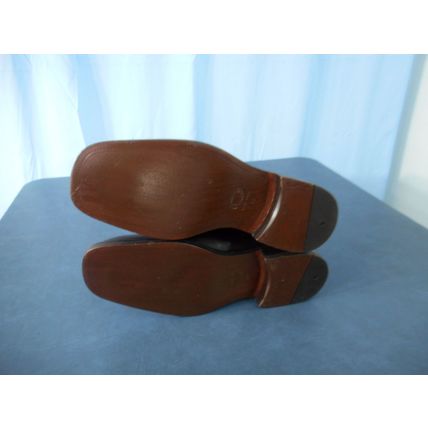 LAZZERI MANIFATTURE OXFORDS MENS DRESS SHOES 13 M BROWN LEATHER ITALY 5226