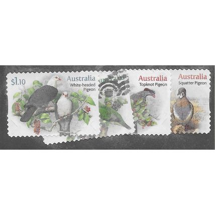 AUS 2021 (SET) (S/A) 'BIRDS - PIGEONS' (4v) FINE USED (EBID78-282)
