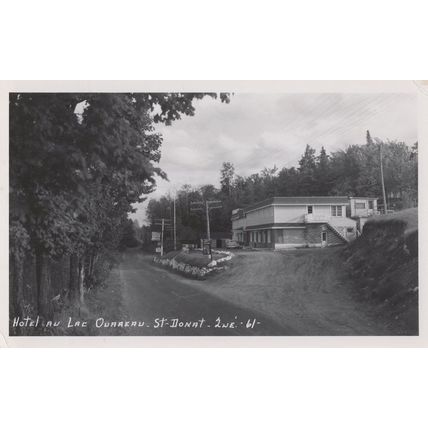 Hotel Au Lac Ourreau St Donat French Old Real Photo Postcard