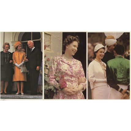 Queen Elizabeth At Lahore Horse Race Germany 3x Postcard s