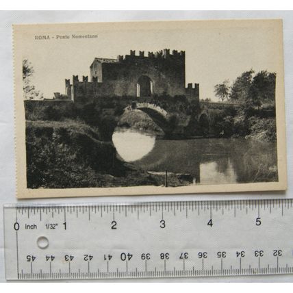vintage postcard Rome, Ponte Nomentano