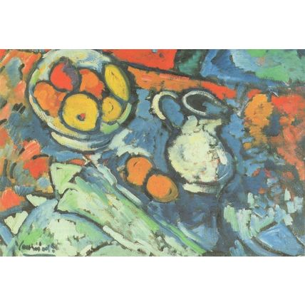 Maurice De Flaminck 1905 Still Life London Gallery Painting Postcard