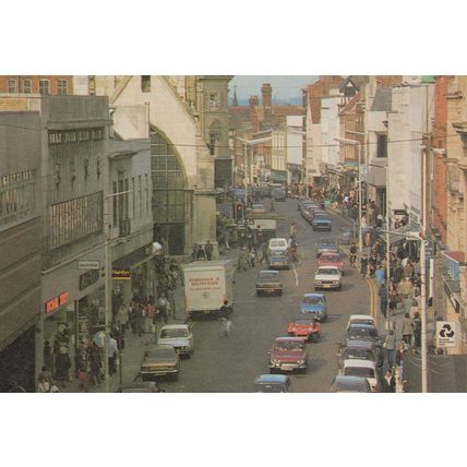 Removals Van At Natwest Bank Gloucester Cross Postcard
