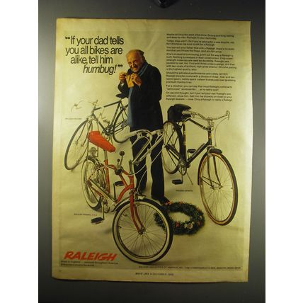 1968 Raleigh Bicycles Ad - Record, Fireball 3+2, Sports - If your dad tells you
