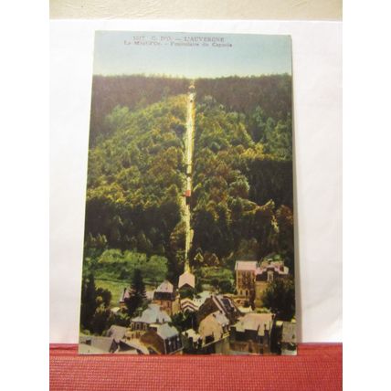 le mont-dore, L'AUVERGNE France.. used vintage postcard 1951 pm /